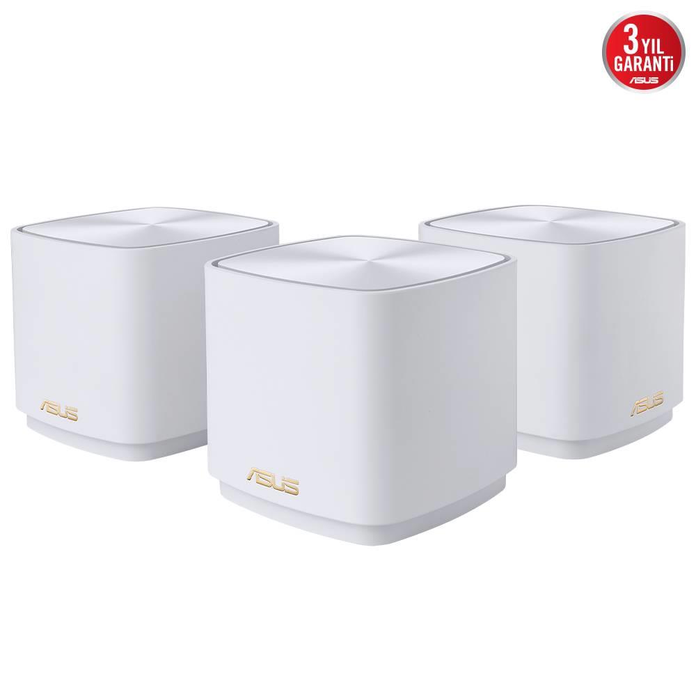 ASUS ZenWiFi XD4 Plus AX1800 WiFi 6 Dual-Band AiMesh Beyaz Router 3lü 