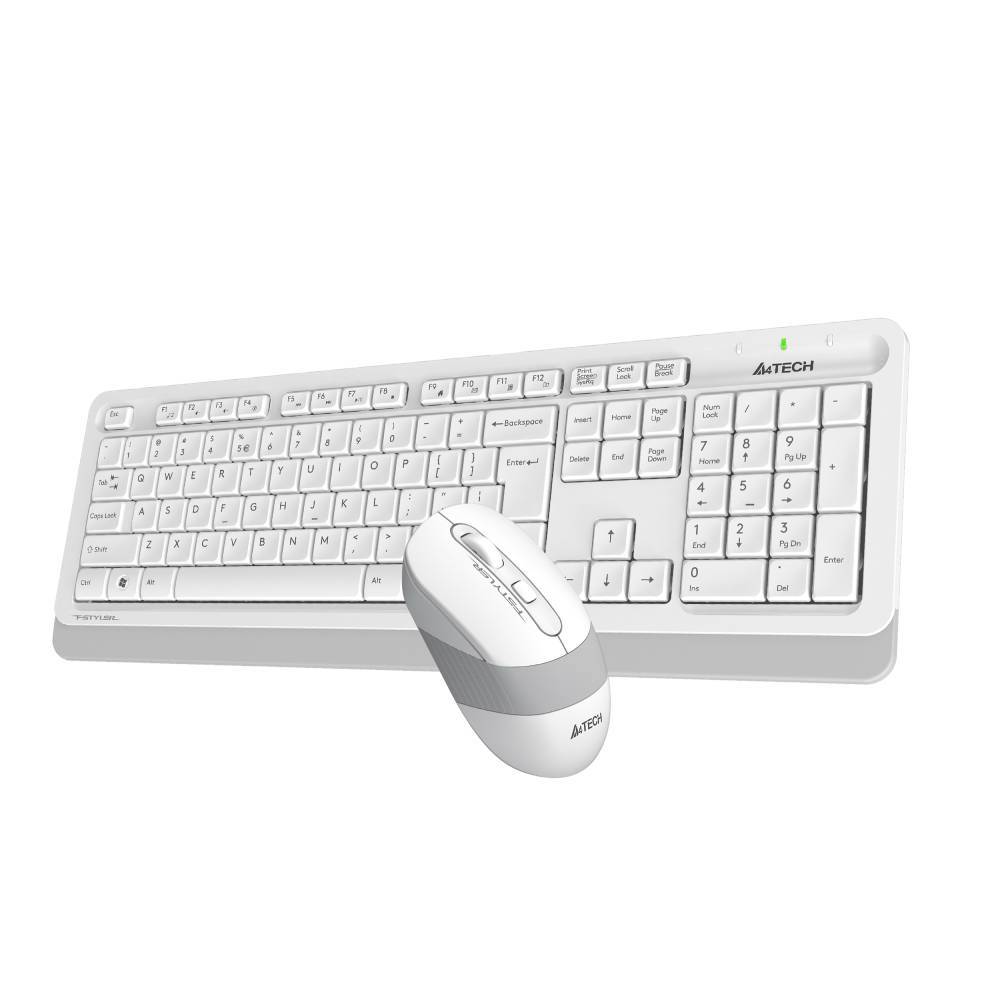 A4 Tech Fsytler FG1010 Beyaz Türkçe Q Kablosuz Klavye Mouse Set