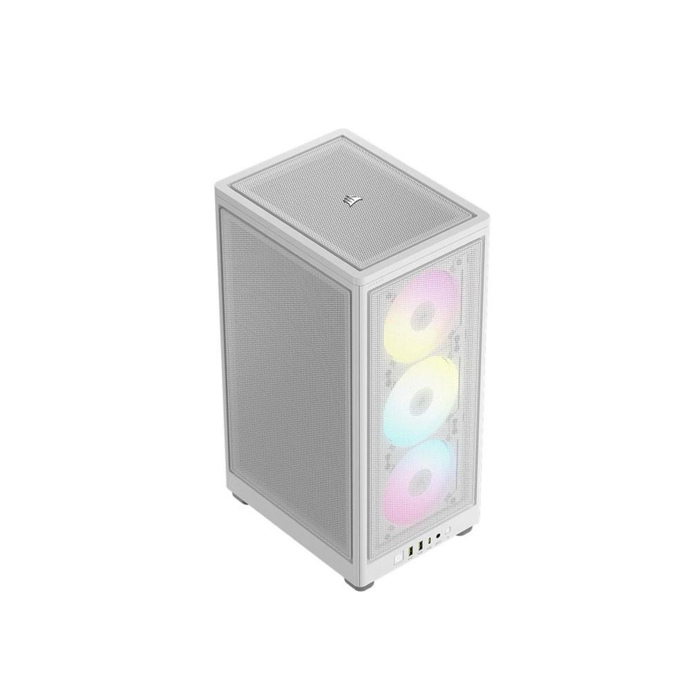 CORSAIR iCUE 2000D AIRFLOW RGB Tempered Glass USB 3.2 Beyaz Mini-ITX Kasa