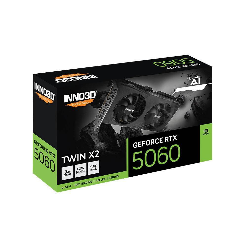 INNO3D GeForce RTX 5060 TWIN X2 8GB GDDR7 128Bit DLSS 4 Ekran Kartı