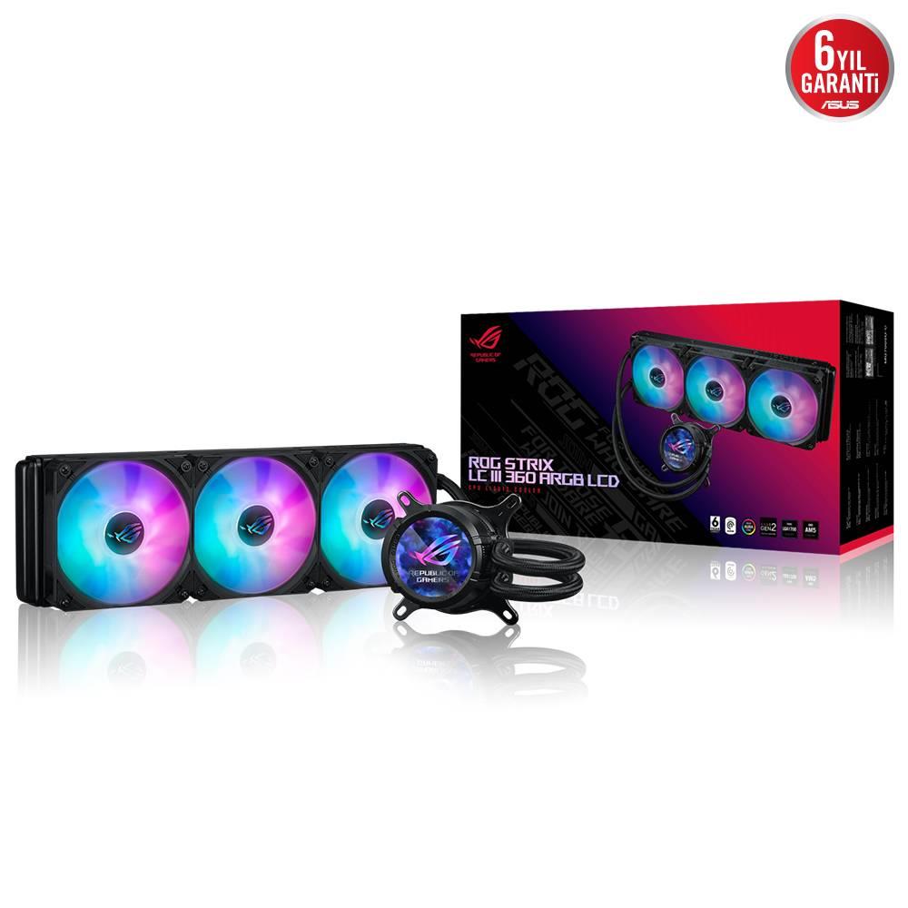ASUS ROG STRIX LC III 360 ARGB LCD 360mm İşlemci Sıvı Soğutucu