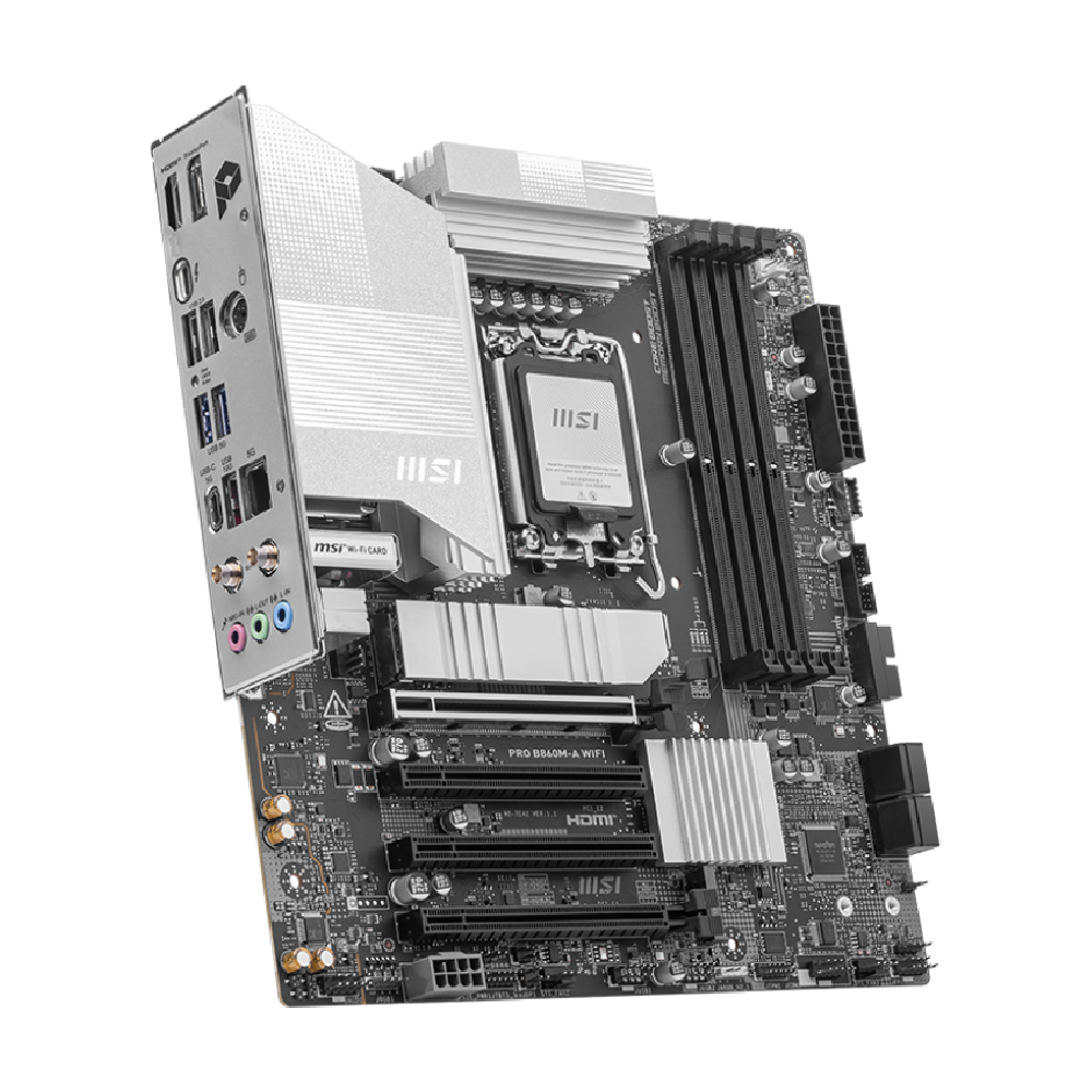 MSI PRO B860M-A WIFI 8600MHz OC DDR5 Soket 1851 M.2 Thunderbolt4 USB-C HDMI DP mATX Anakart