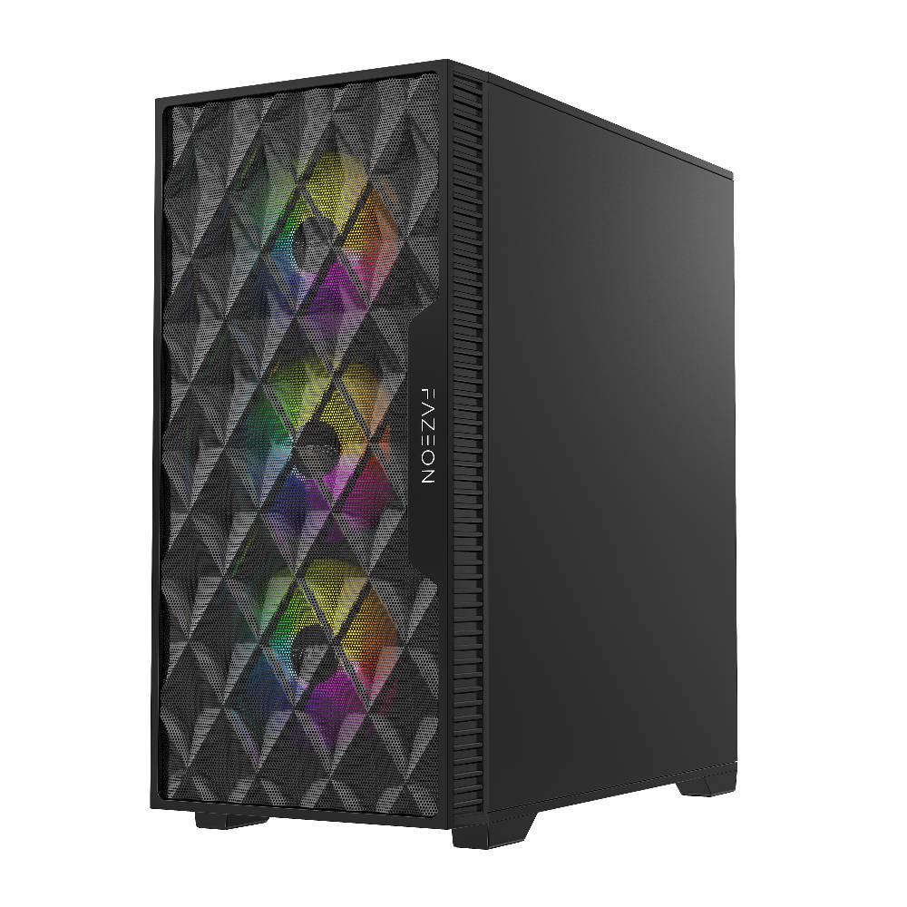 FAZEON F7 650W 80+ Bronze Tempered Glass Mesh 4x ARGB Fanlı USB 3.0 ATX Bilgisayar Kasası