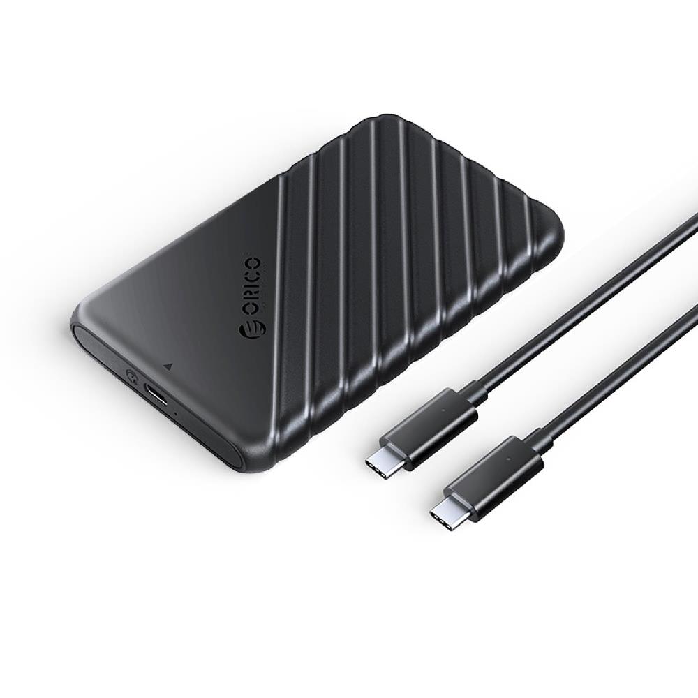 Orico Type-C to Type-C USB3.1 Gen1 6Gbps 2.5" SATA SSD Hard Disk Kutusu Siyah