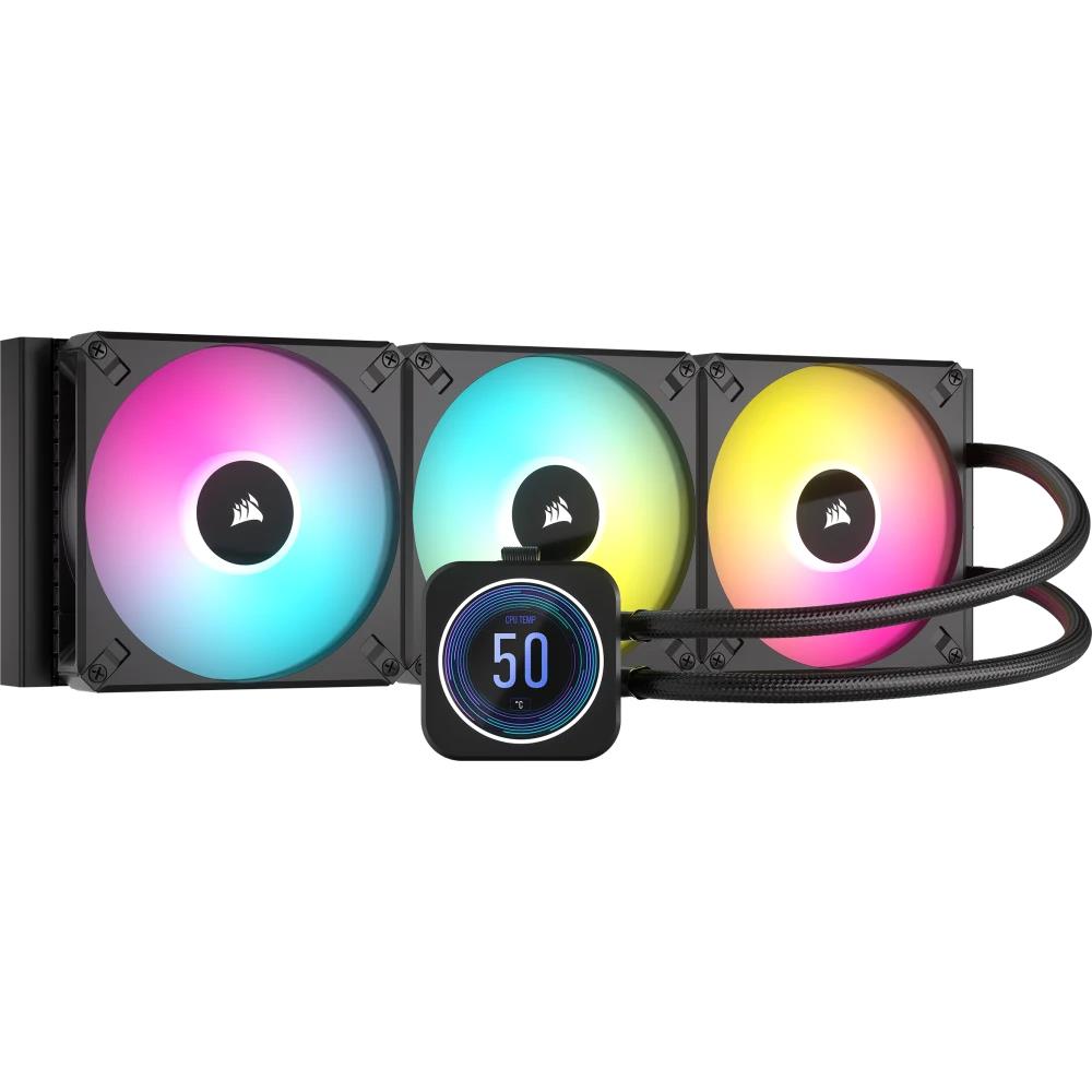 CORSAIR iCUE H170i ELITE LCD XT 420mm Siyah Sıvı İşlemci Soğutucusu