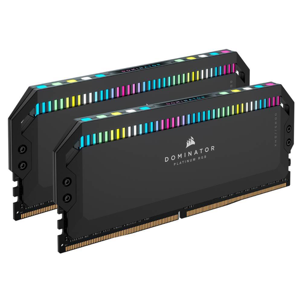 CORSAIR 32GB (2x16GB) Dominator Platinum RGB Siyah 5200MHz CL40 DDR5 Dual Kit Ram