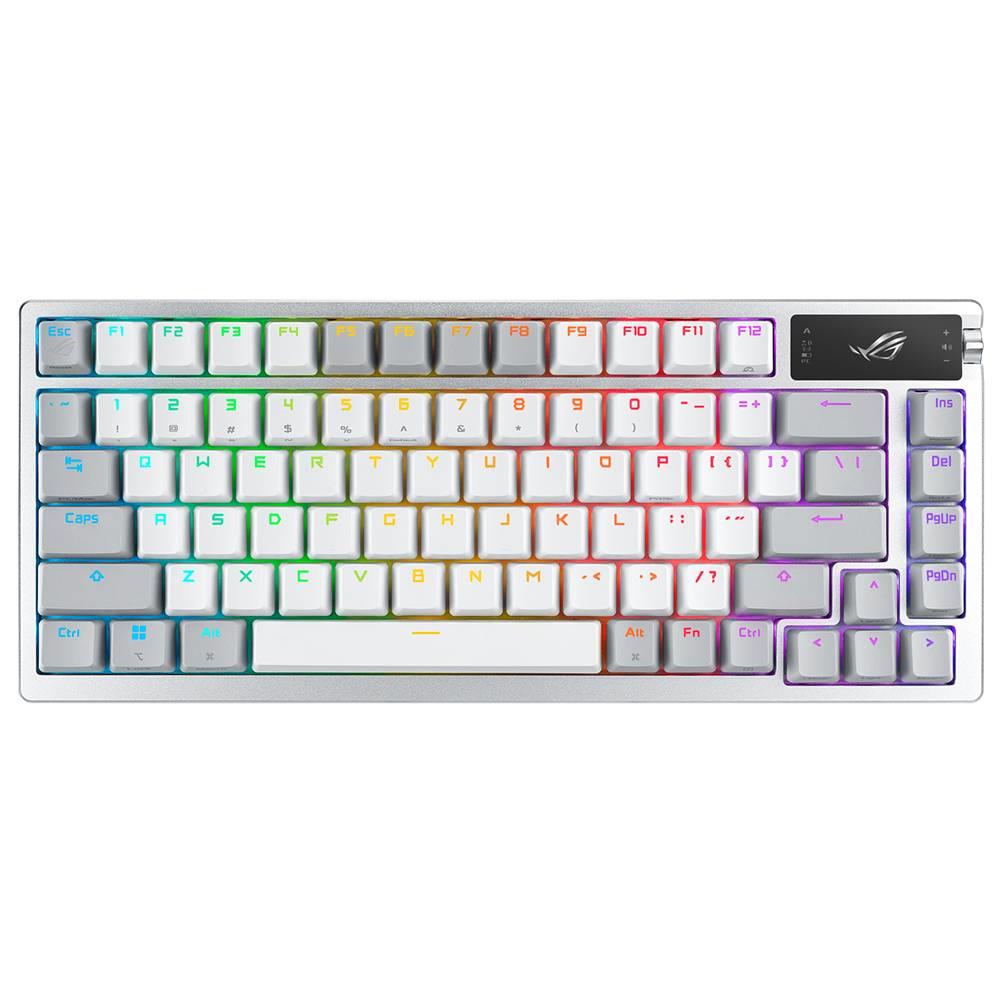 ASUS ROG Azoth ROG NX Mechanical Switch İngilizce RGB Mekanik Kablosuz Beyaz Gaming Klavye
