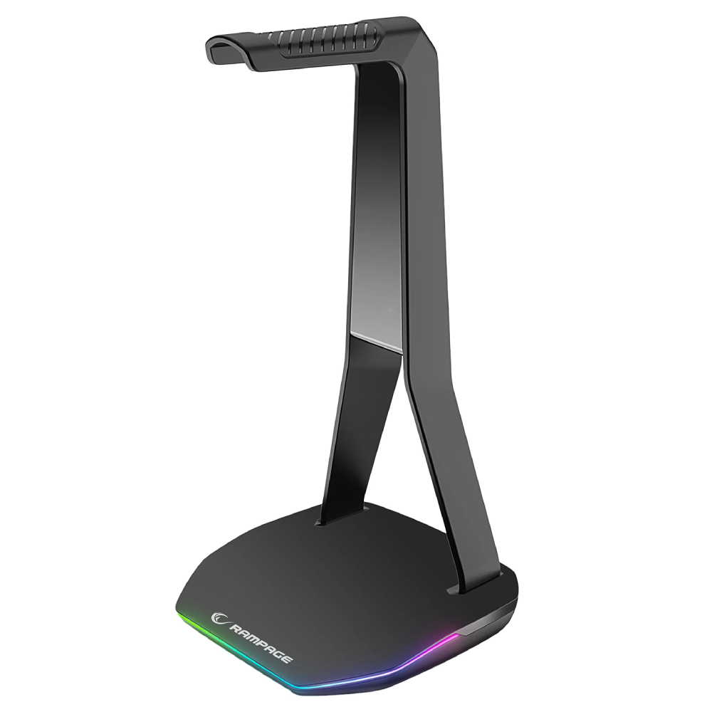 Rampage TOWER T14 Kulaklık İçin RGB Siyah Işıklı Stand