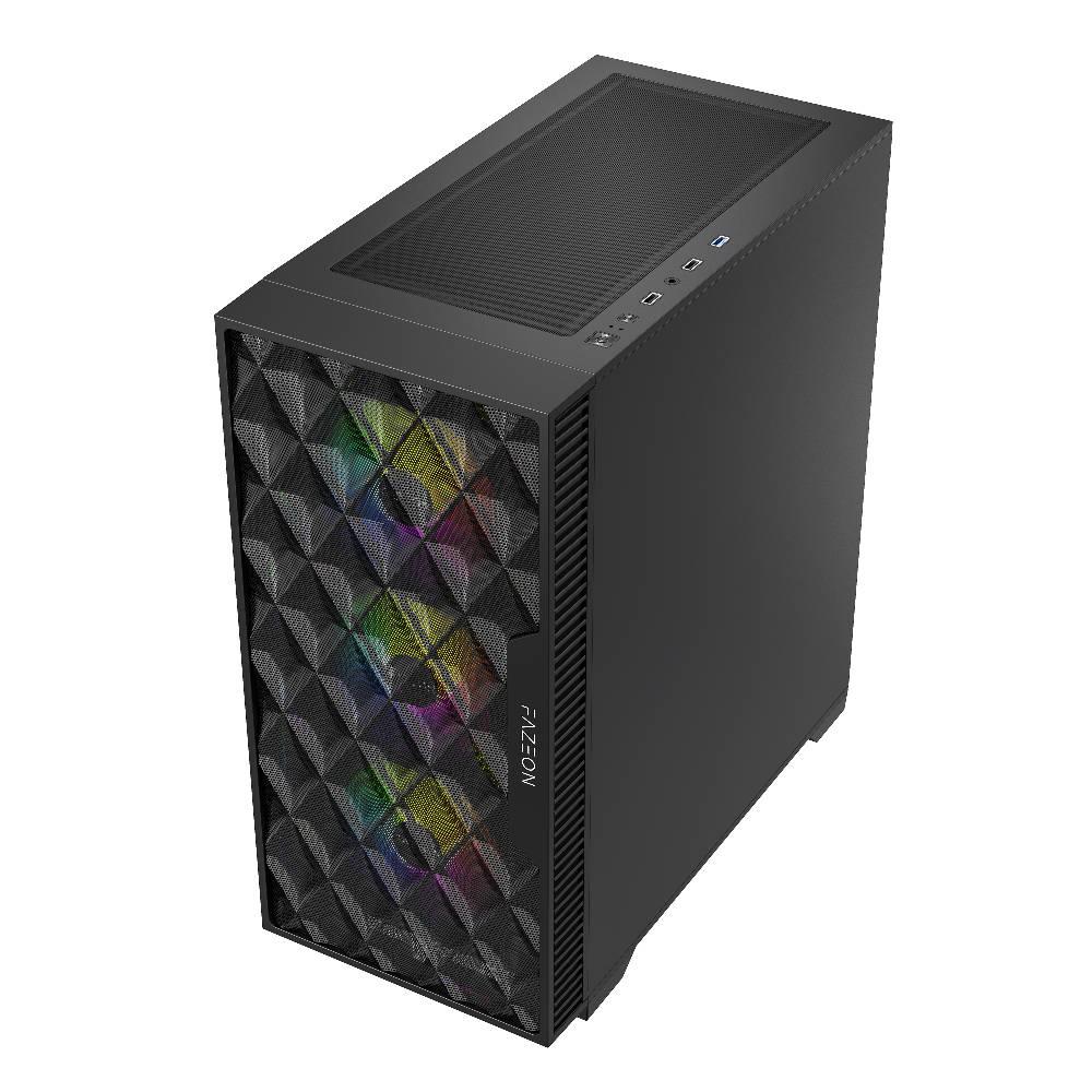 FAZEON F7 650W 80+ Bronze Tempered Glass Mesh 4x ARGB Fanlı USB 3.0 ATX Bilgisayar Kasası
