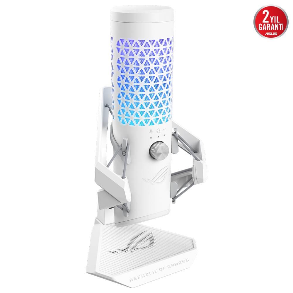 ASUS ROG Carnyx RGB Condenser Cardioid Beyaz Gaming Mikrofon