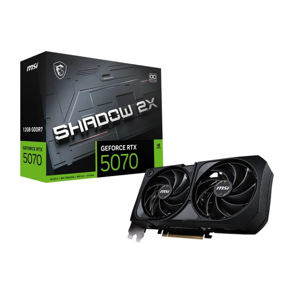 MSI GeForce RTX 5070 12G SHADOW 2X OC GDDR7 DLSS 4 192 Bit Ekran Kartı
