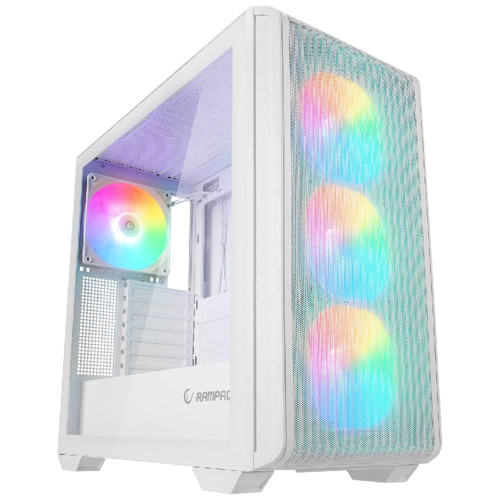 Rampage CRAFT Mesh ARGB USB3.0 Tempered Glass Beyaz Mid Tower Gaming Kasa