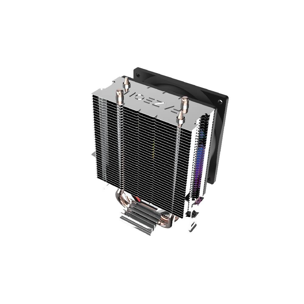 FAZEON A2120TRA 9cm RGB Kule Tipi Siyah İşlemci Soğutucu