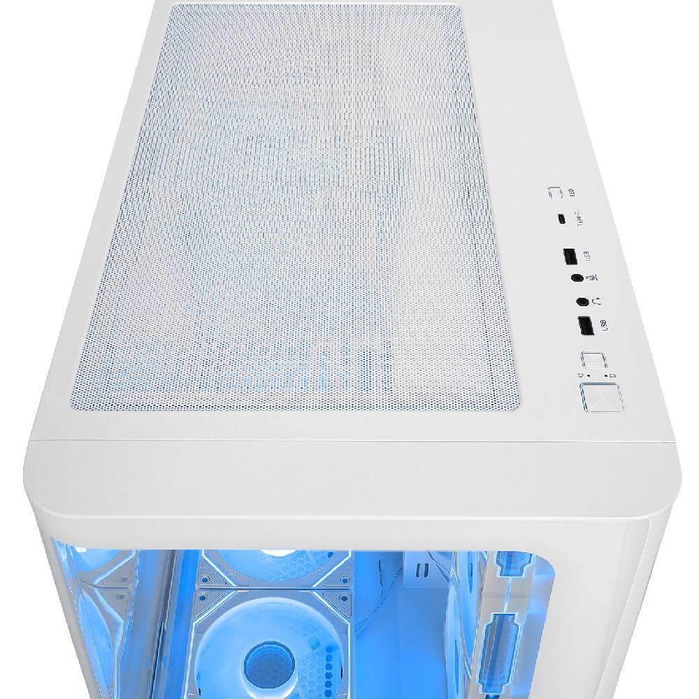 Rampage LOOPY ARGB USB3.0 Tempered Glass Beyaz Mid Tower Gaming Kasa