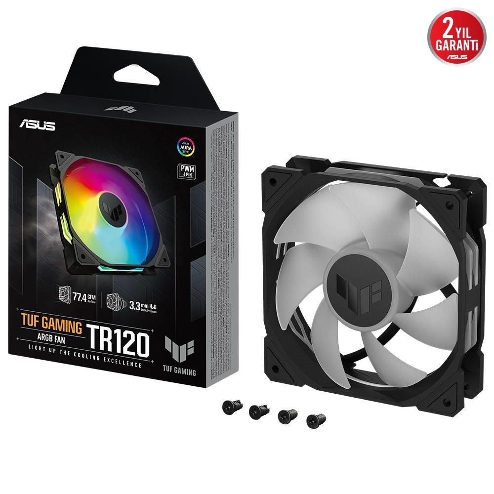 ASUS TUF GAMING TR120 ARGB 120mm Siyah Kasa Fanı
