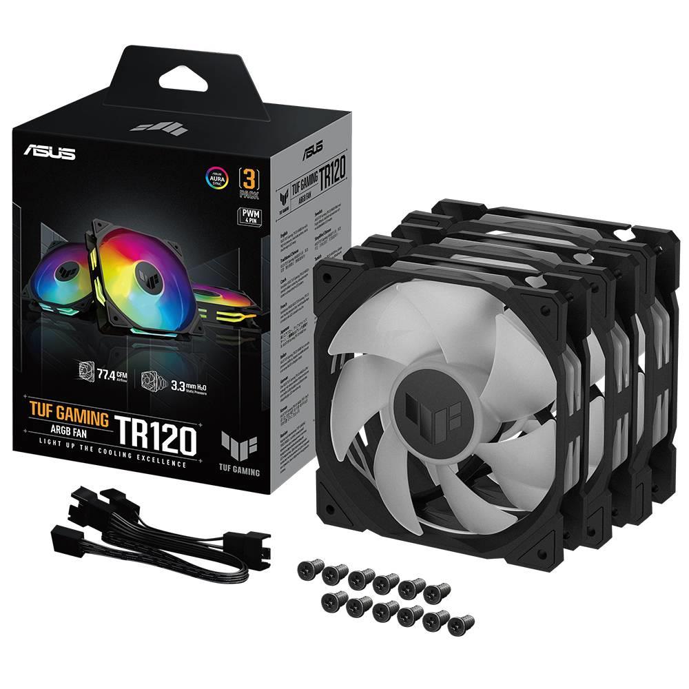 ASUS TUF GAMING TR120 ARGB 120mm Üçlü Siyah Kasa Fanı
