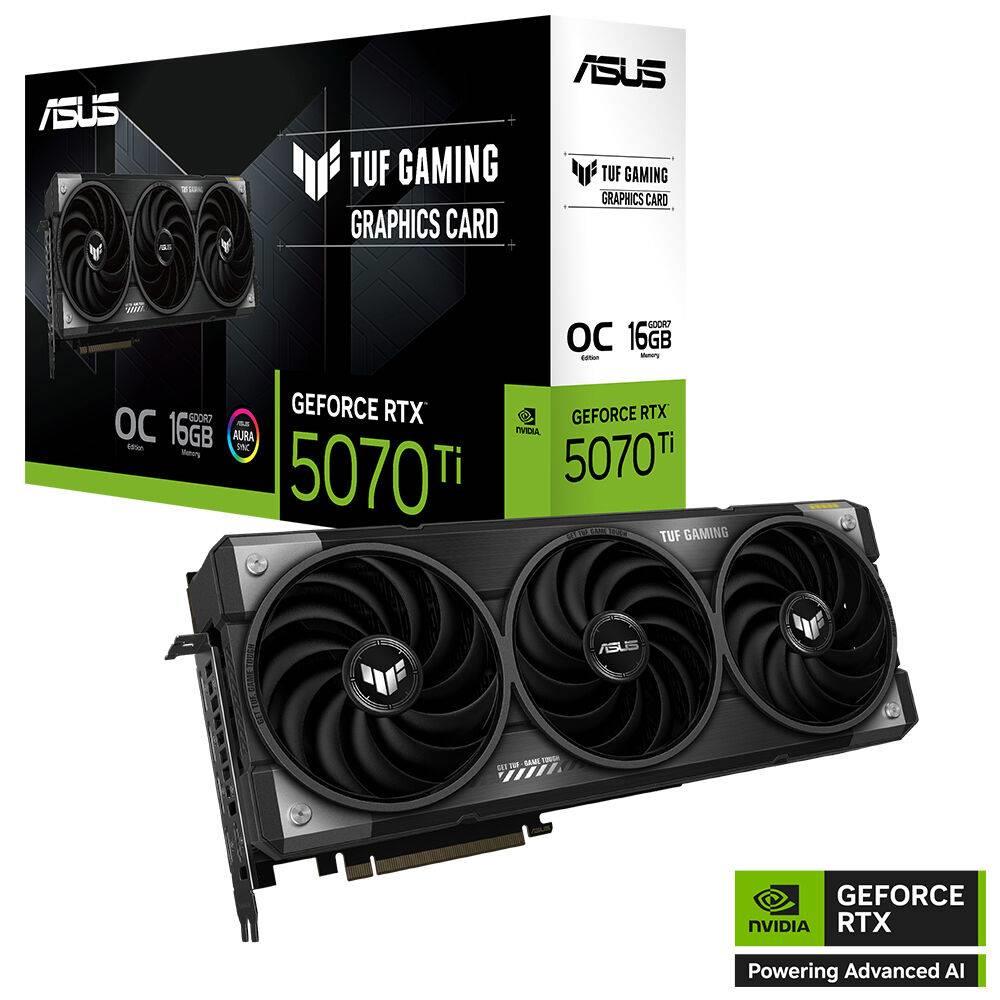 ASUS TUF Gaming GeForce RTX 5070 Ti OC Edition 16GB GDDR7 DLSS 4 256 Bit Ekran Kartı