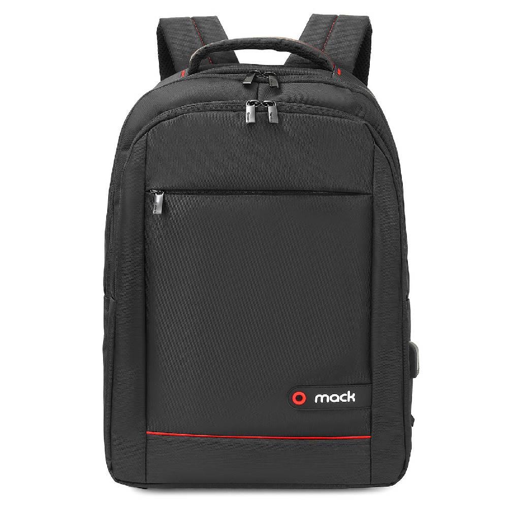 MACK Office 17.3" USB Girişli Siyah Notebook Sırt Çantası