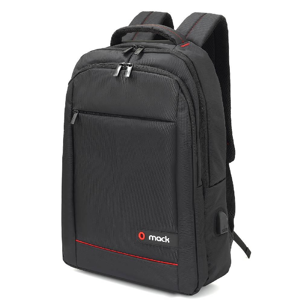 MACK Office 15.6" USB Girişli Siyah Notebook Sırt Çantası