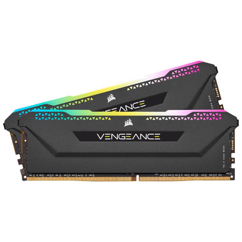 CORSAIR 32GB(2x16GB) Vengeance RGB PRO SL Siyah 3600MHz CL18 DDR4 Dual Kit Ram