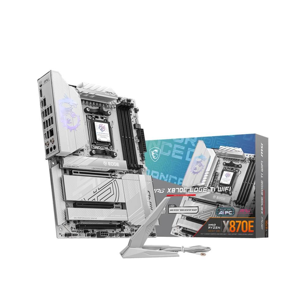 MSI MPG X870E EDGE TI WIFI 8400MHz(OC) DDR5 Soket AM5 M.2 HDMI USB4 ATX Anakart