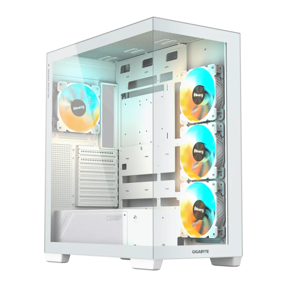 GIGABYTE C500 PANORAMIC STEALTH ICE USB 3.0 USB-C ATX Mid Tower Bilgisayar Kasası
