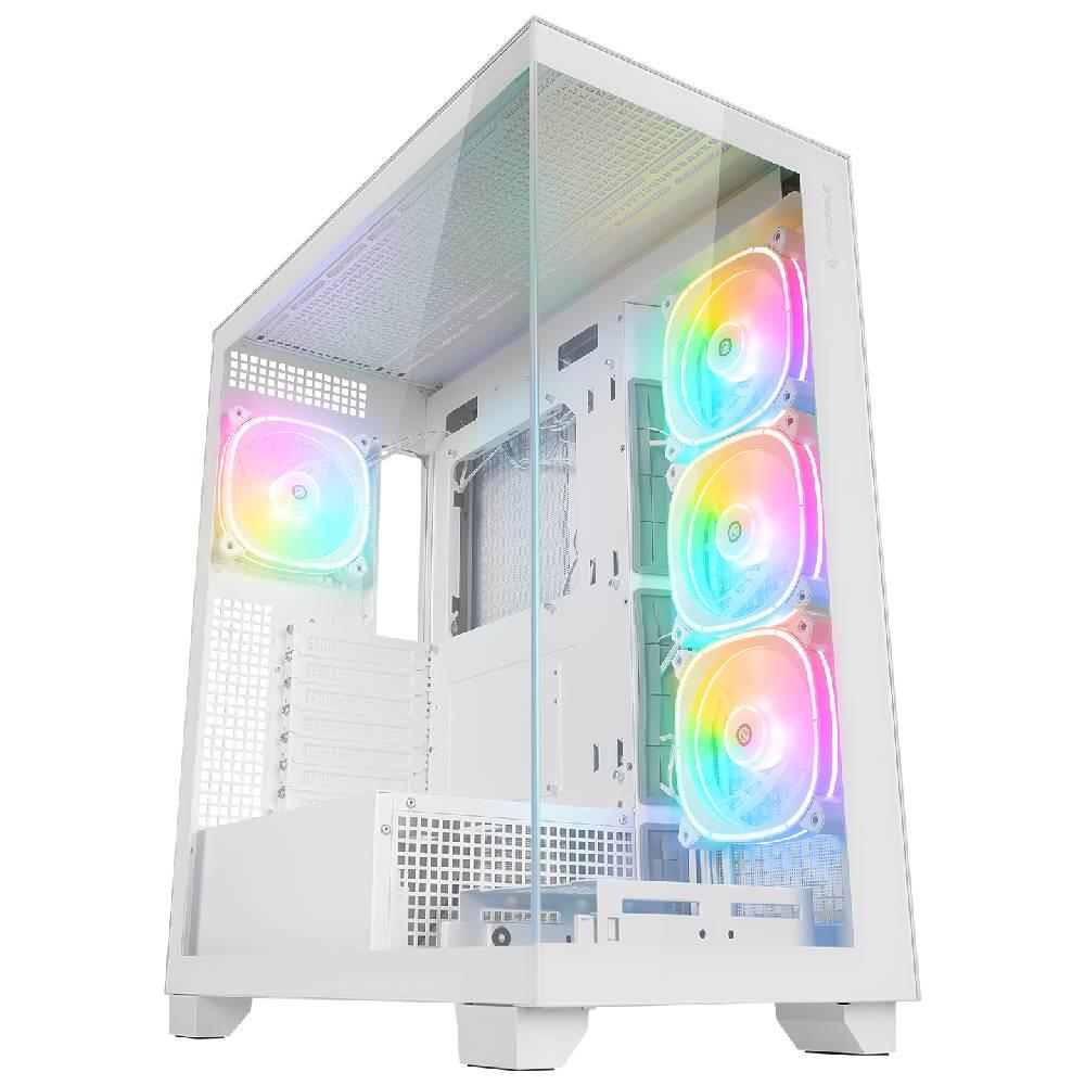 Rampage HYDRA V1 ARGB USB3.0 Tempered Glass Beyaz E-ATX Gaming Kasa