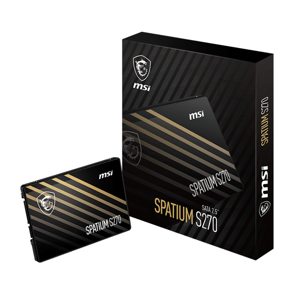 MSI 960GB SPATIUM S270 Gen3 SATA SSD 500MB Okuma / 450MB Yazma