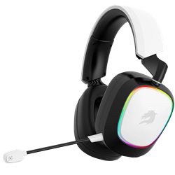 GameBooster WBH23W Nemesis PRO RGB Wireless 2.4G+BT Beyaz Kablosuz Gaming Kulaklık	