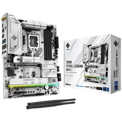 ASROCK Z890 STEEL LEGEND WIFI 9466MHz OC DDR5 Soket 1851 WIFI7 M.2 HDMI Thunderbolt 4 ATX Anakart