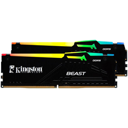 Kingston 64GB(2x32) Beast Black RGB EXPO/XMP 6000MHz CL30 DDR5 Dual Kit Ram