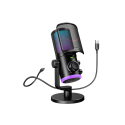 Fifine Ampligame AM6 USB RGB Yayıncı Bilgisayar Mikrofonu