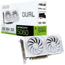 ASUS Dual GeForce RTX 5060 OC Edition 8GB GDDR7 DLSS 4 128 Bit Beyaz Ekran Kartı