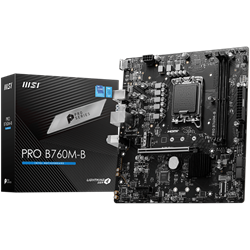 MSI PRO B760M-B 4800MHz (OC) DDR4 Soket 1700 M.2 HDMI mATX Anakart