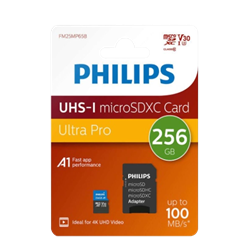 PHILIPS 256GB Micro SDXC UHS-I Flash Kart