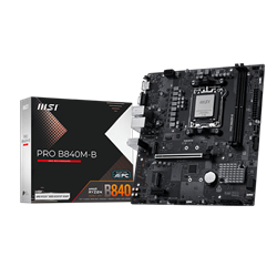 MSI PRO B840M-B 8000MHz OC DDR5 Soket AM5 M.2 USB-C HDMI ATX Anakart