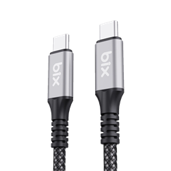 Bix BXCC242 USB4 Thunderbolt 3/4 Uyumlu USB-C IF 240W 40Gbps 8K 60Hz UHD Şarj, Data ve Görüntü Kablosu