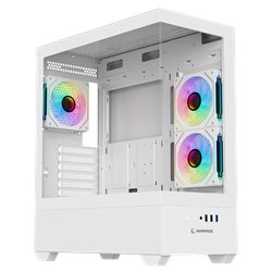 Rampage CALIBRE 750W 80+ Bronze Tempered Glass USB3.0 ARGB ATX Beyaz Gaming Kasa