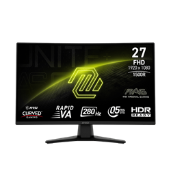 MSI MAG 274CXF 27" 280Hz 0.5ms HDMI DP Adaptive-Sync FHD Rapid VA Gaming Monitör