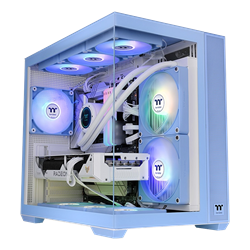 Thermaltake View 380 Hydrangea Blue Tempered Glass ARGB USB 3.2 ATX Mid Tower Kasa