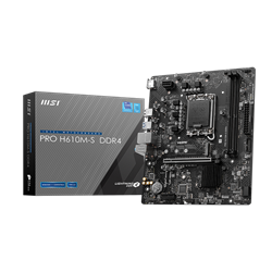MSI PRO H610M-S DDR4 3200MHz(OC) DDR4 Soket 1700 M.2 HDMI mATX Anakart