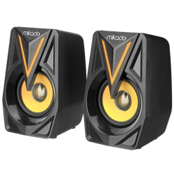 MIKADO MD-S23 GLARE 2.0 3W*2 RGB Siyah USB Gaming Speaker Hoparlör