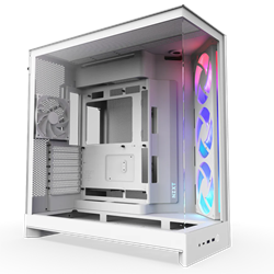NZXT H9 Flow RGB Large Dual-Chamber Tempered Glass USB 3.2 Beyaz ATX Mid Tower Kasa