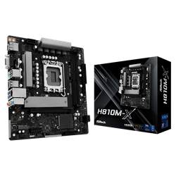 ASROCK H810M-X 6400MHz DDR5 Soket 1851 M.2 USB 3.2 HDMI D-Sub mATX Anakart