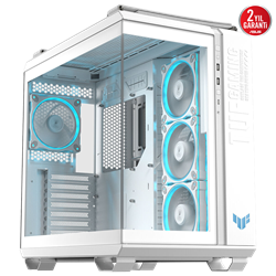 ASUS TUF GAMING GT502 Horizon Tempered Glass Beyaz USB 3.2 Mid Tower Kasa