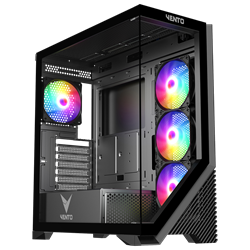 VENTO VG4202FL 750W Tempered Glass USB 3.0 RGB E-ATX Kasa