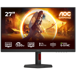 AOC Q27G4SRU 27" 320Hz 1ms HDMI DP G-Sync HDR400 QHD Fast IPS Gaming Monitör 