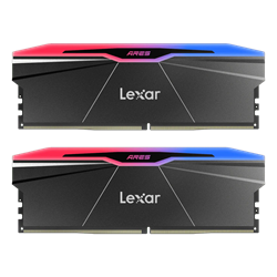 Lexar 48GB (2x24GB) ARES RGB 7600MHz CL38 INTEL XMP/ AMD EXPO DDR5 Siyah Dual Kit Ram