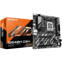 GIGABYTE B840M D2H 7600MHz DDR5 Soket AM5 M.2 USB 3.2 HDMI mATX Anakart