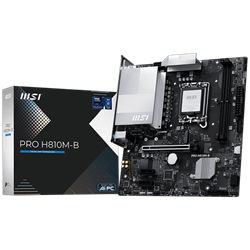 MSI PRO H810M-B 6400MHz OC DDR5 Soket 1851 M.2 HDMI DP USB-C mATX Anakart
